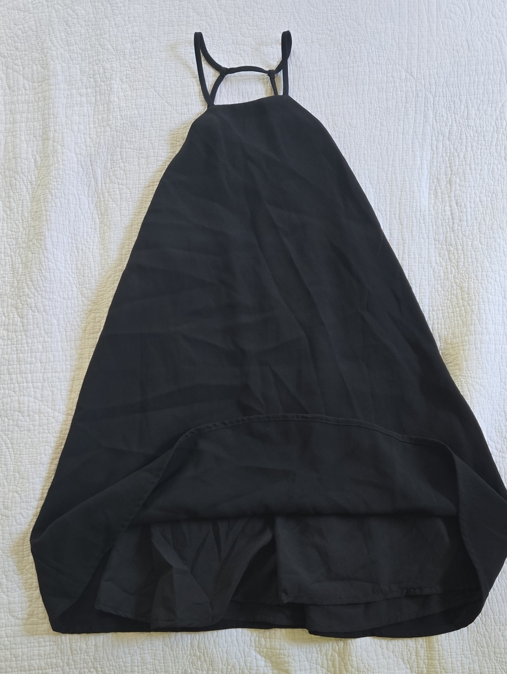 Tobi Black Halter A-Line Dress